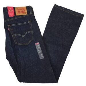 Levi’s 527 Slim Bootcut Jeans Men’s 34x34 Denim Indigo Blue Dark Wash NEW Tags